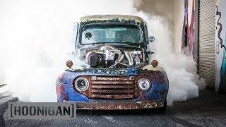 [HOONIGAN] DT 075: 1200HP Twin Turbo Diesel Burnouts (Old Smokey F1)