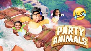 *Lawak!* GAME PALING KELAKAR/COMEL TAHUN 2024! - Party Animals (Malaysia) #1