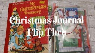 Christmas Crafting, Flip through Little Golden Book Junk Journal December Daily #christmas SOLD