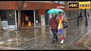 London Rain Walk- May 2021Central London West End Relaxing Rain Sounds [4K HDR]