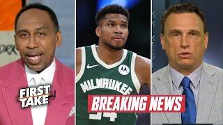 FIRST TAKE | Giannis to Warriors or Heat - Stephen A. Smith BREAKING: Bucks open trade up to rebuild