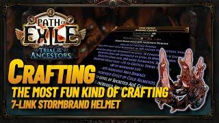 [Path of Exile] 3.22 - Crafting a 7 Link Storm Brand Helmet