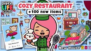 NEW UPDATE!!  || COZY RESTAURANT ️ || +100 Items and House || Toca Life World