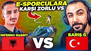 RABBİT VS BARIŞ G  EKİPLE ARNAVUT E-SPORCULARA KARŞI VS ATTIK! (EN ZORLU RAKİP) | PUBG MOBILE