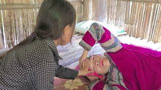 Homeless Single Mother Harvesting Bamboo Shoots for Sale - Sick