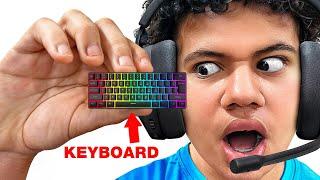 I Played Fortnite on World’s SMALLEST Keyboards