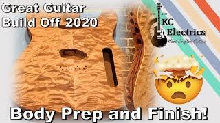 Great Guitar Build Off 2020 - Part #9 Touch Up, Prep, and Finish!