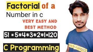 c program to find factorial of a number using while loop.