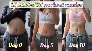 Fat Burning with INTENSIVE 'LE SSERAFIM' Workout Routine in 10 DAYS  -135 Calories (K-pop workout)