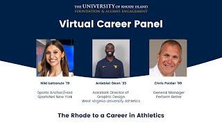 The Rhode to a Career in Athletics: Virtual Career Panel