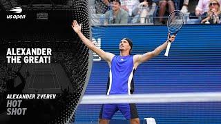 ALEXANDER ZVEREV'S JAW-DROPPING FOREHAND WINNER! | 2024 US Open