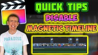 How to TURN OFF THE MAGNETIC TIMELINE in Final Cut Pro X