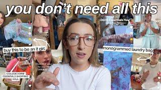 reacting to dorm hauls