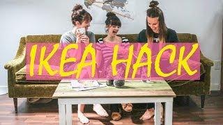 Ikea Hack Tutorial // Lack Coffee Table DIY using reclaimed wood