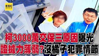 柯文哲3000萬交保「三原因曝光」！檢方「證據力薄弱」？法官：沒詳載橘子犯罪情節@57ETFN