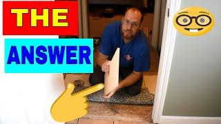 HOW TO TRANSITION CARPET TO A THICK TILE