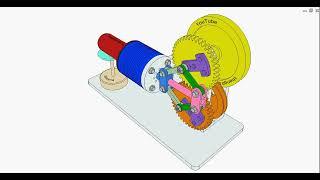 Rhombic drive for beta Stirling engines