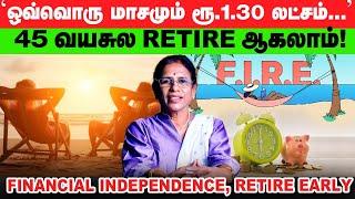 ரூ.5 கோடி பணத்தை Save பண்ணிட்டு 45 வயசுல Retire ஆகுறது சாத்தியமா? | FIRE vs ICE