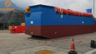 The cutter suction dredger produced by Jiangsu Hansel