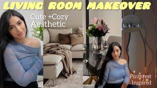 Living room makeover واخيراً فراش جديد  بدلت كلشي فدار ( haul, decorating, cozy,productive)