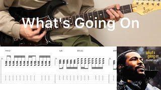 Marvin Gaye - What's Going On (guitar cover with tabs & chords)