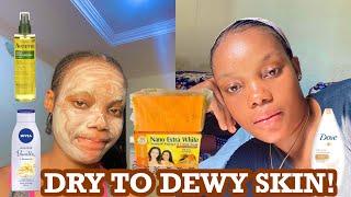 Simple/ Cheapest Routine For Dry Skin To Dewy Blend Skin 2022