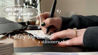 daily log diaries | a day in my personal rings and planning routine