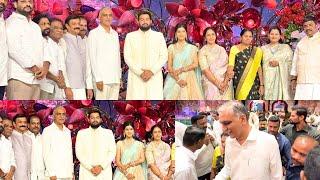 #Dubbaka MLA Prabhakar Reddy Daughter Grand  Reception At Hitex Madhapur | MLA Harish Rao