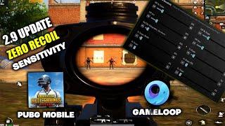 NEW SENSITIVITY PUBG MOBILE 2.9 UPDATE  | ZERO RECOIL | ALONE SPINS SENSITIVITY |