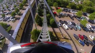 [Onride] Silverstar Megaachterbahn | Europa Park | Onride + Offride
