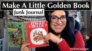 Step By Step - How I Make A Little Golden Book Junk Journal - Cover and Signatures - Full Process!