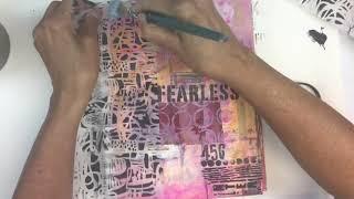 Mary Beth Shaw shows you how to Stencil on Tissue Paper with StencilGirl® Stencils