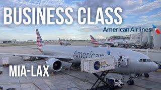 MIA-LAX BUSINESS CLASS 4K | American Airlines B777 | TRIPREPORT