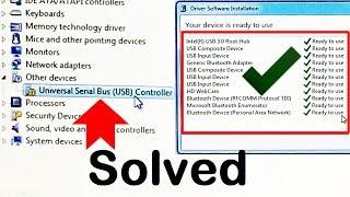 How to Fix USB Problem in Windows 7 Universal Serial Bus USB Controller Missing Error