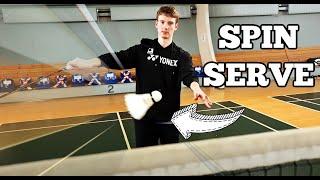 KEVIN SANJAYA SUKAMULJO, SPIN SERVE, step by step - Badminton bulutangkis