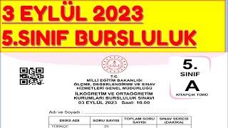 5. SINIF BURSLULUK SINAVI 2023 ÇIKMIŞ SORULAR  A KİTAPÇIĞI