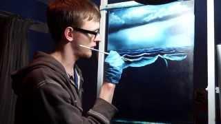 Painting Seascape - Waves | ASMR Spoken Softly