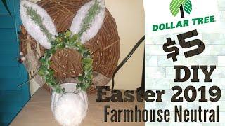 Dollar Tree $5 DIY Easter 2019/ Farmhouse Decor hosted by Bum Bea & a work in progress