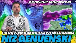 Niż genueński w ścieżce Vb i 30cm śniegu po nowym roku? Sprawdzamy ciekawe trendy GFS.