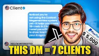 How To Get High Paying Clients On Twitter | Perfect Twitter DM Strategy To Get Clients