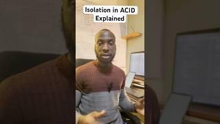 Isolation Unlocked: Understanding ACID's 'I' in 60 secs