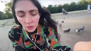 Caroline Polachek screaming at geese