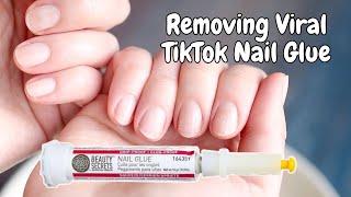 How to Remove Beauty Secrets Nail Glue  - the Viral TikTok Nail Glue | KBEAUTYHOBBIT