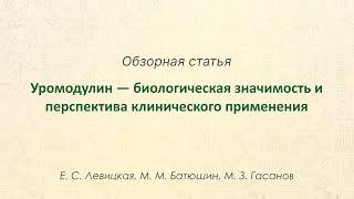 Уромодулин — биологическая значимость и перспектива клинического применения