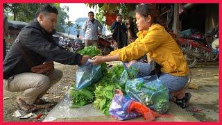 Harvest mustard greens goes to the market sell. Building farm, free Life (ep121)