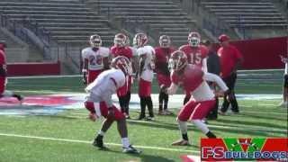 Fresno State spring football one-on-one drills from 3/15/13