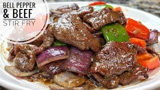 Beef And Bell Pepper Stir Fry |  Beef Stir Fry With Vegetables|  Pepper Steak Recipe