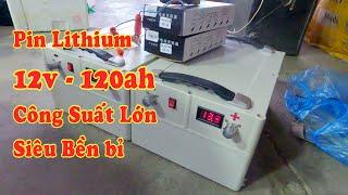 Shop Pin Thái Nguyên lên 2 khối Pin lithium 12V   120AH  LH 0332615628