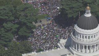 LIVE | LiveCopter 3 is over the "No Kings" protest at the California Capitol in Sacramento