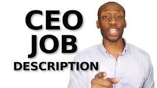 Small Business Leadership: CEO Job Description